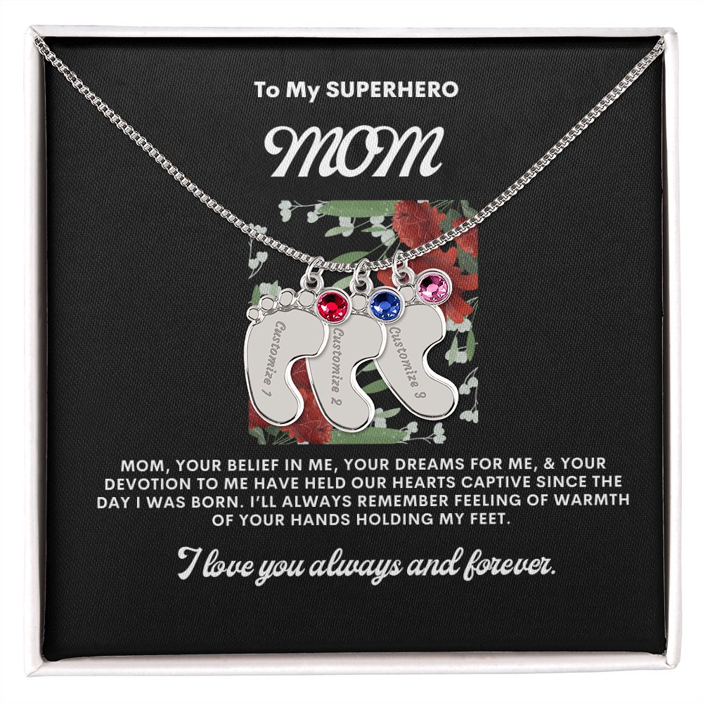 Necklace for Mom, Baby's Foot