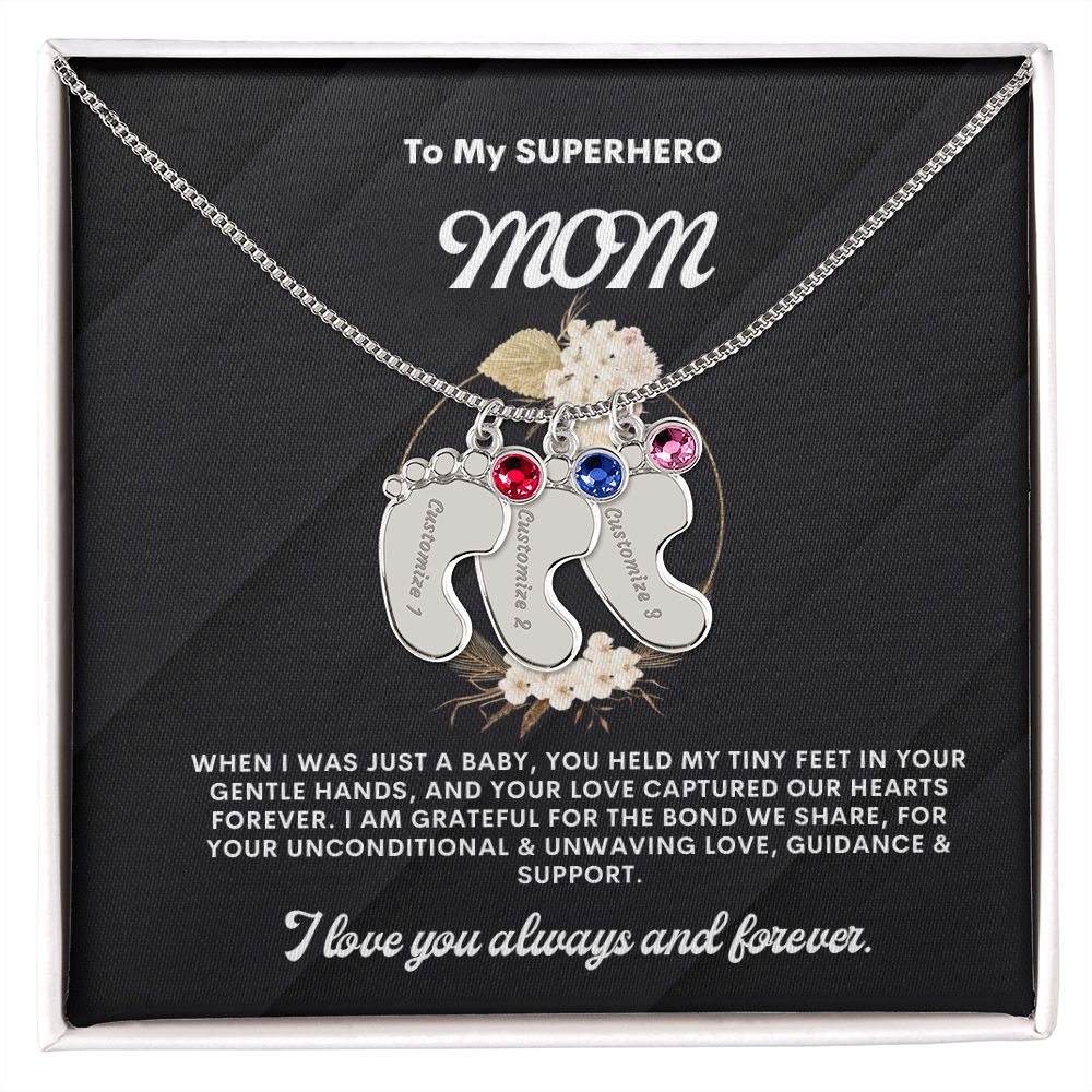 Necklace for Mom, Baby's Foot