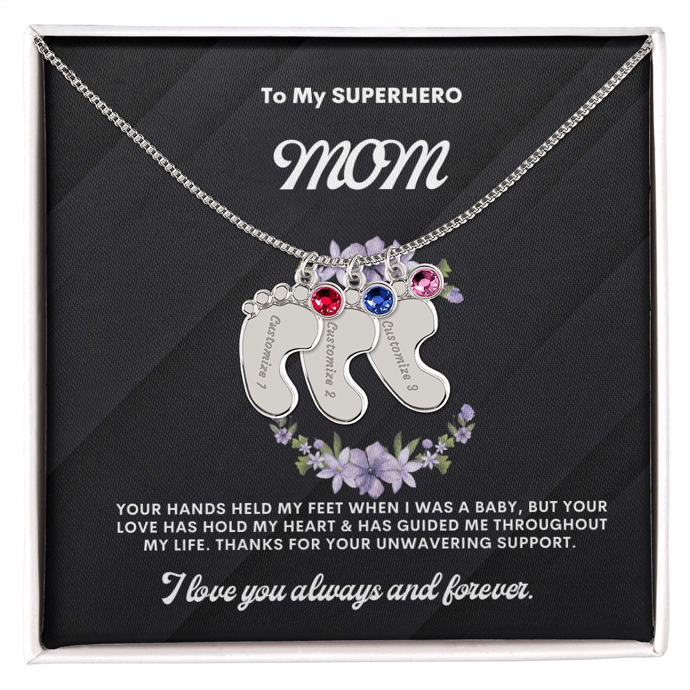 Necklace for Mom, Baby's Foot