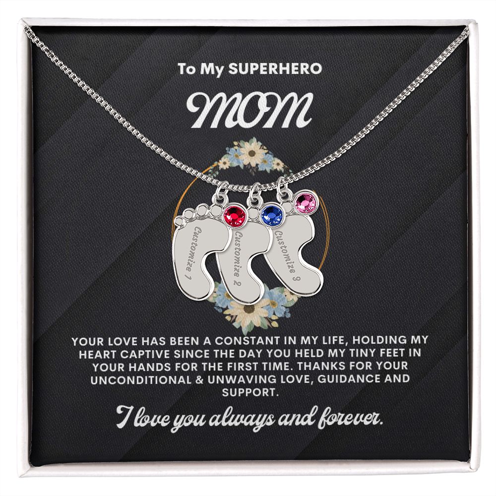 Necklace for Mom, Baby's Foot