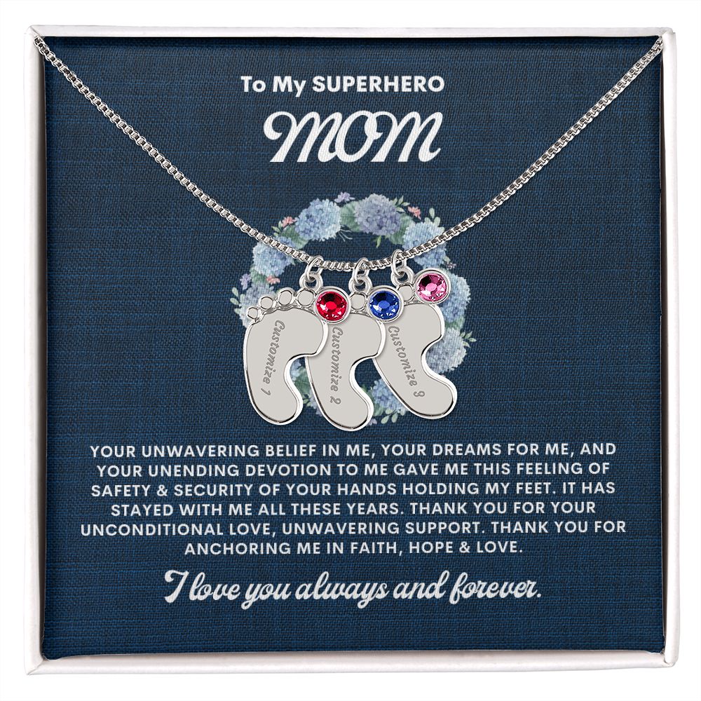 Necklace for Mom, Baby's Foot