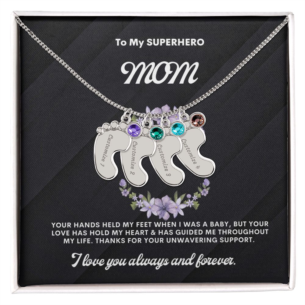 Necklace for Mom, Baby's Foot