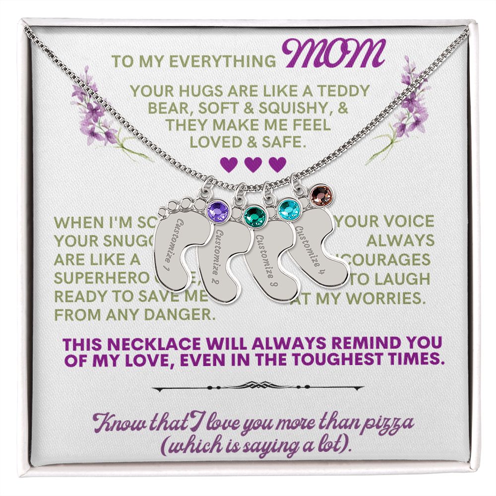 To my mom to thank her for everything.