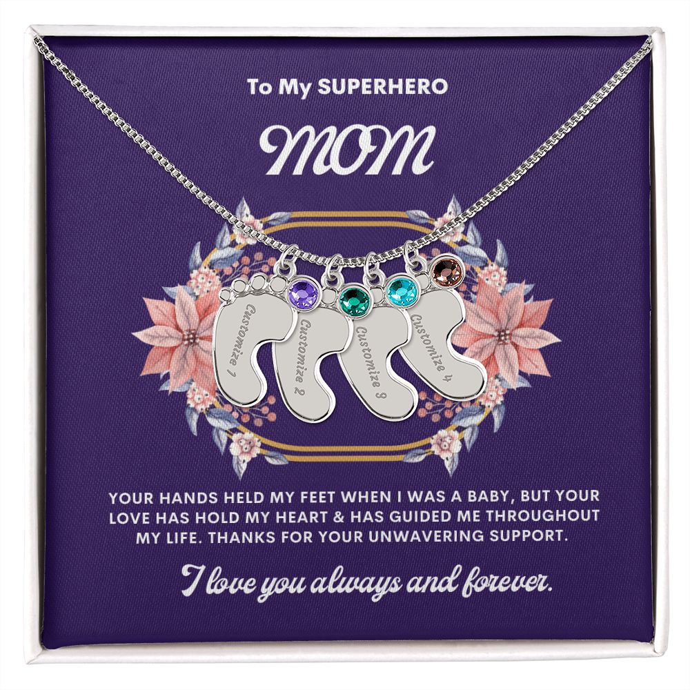 Necklace for Mom, Baby's Foot