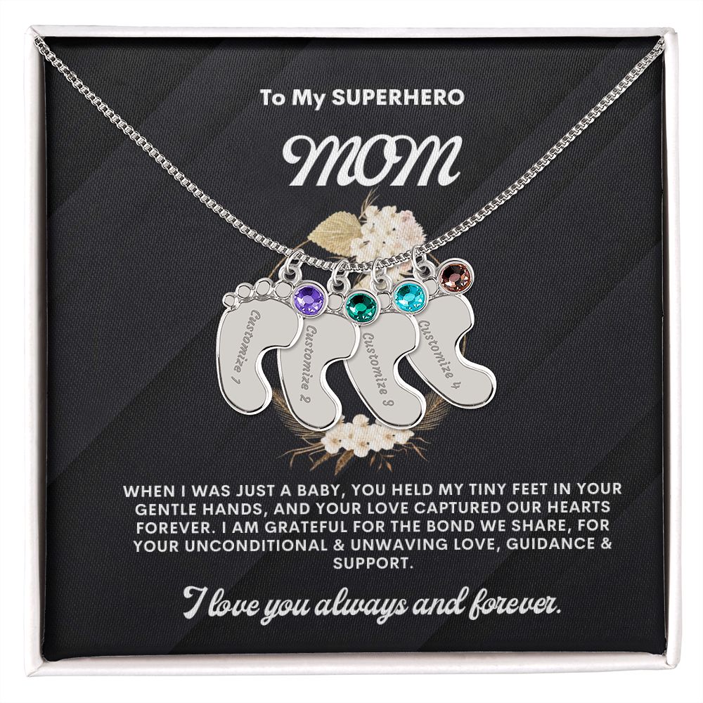 Necklace for Mom, Baby's Foot