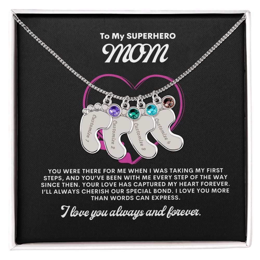Necklace for Mom, Baby's Foot