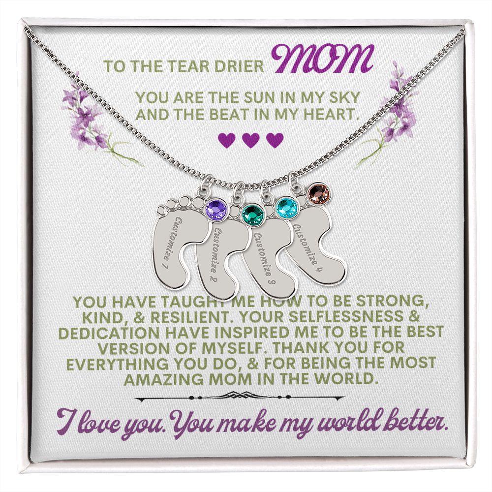 To my mom to thank her for everything.