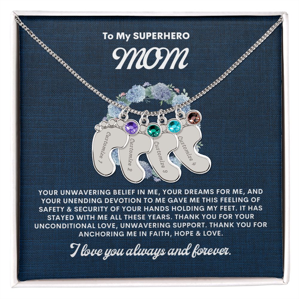 Necklace for Mom, Baby's Foot