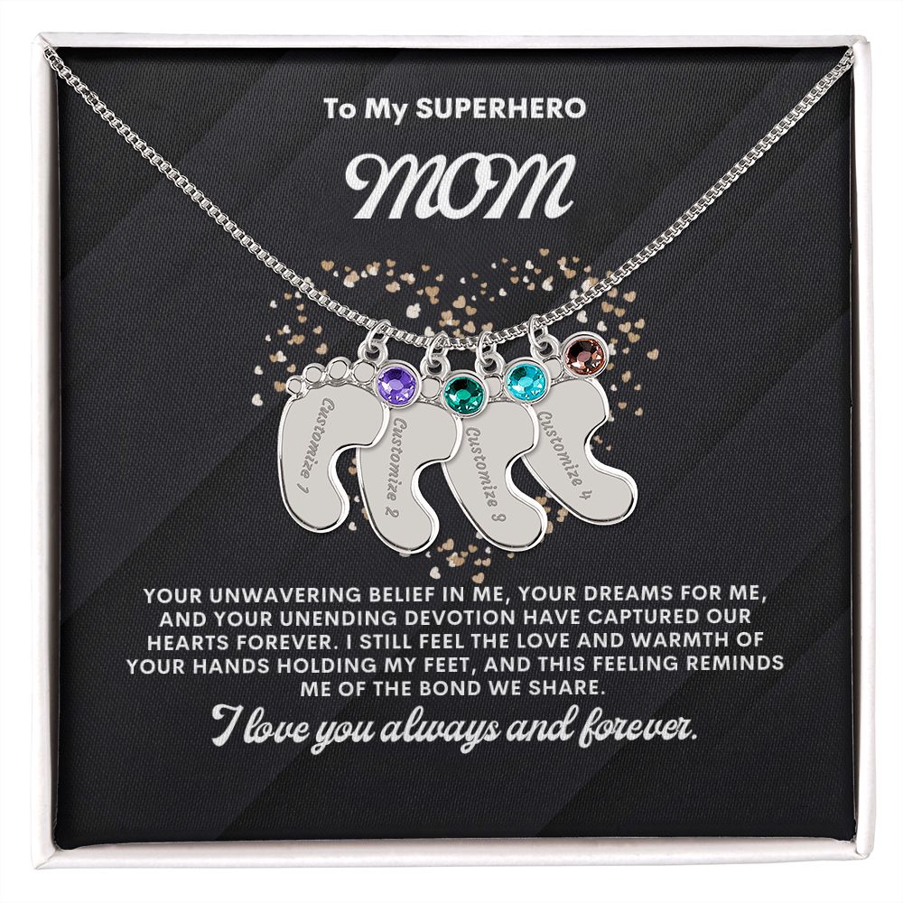 Necklace for Mom, Baby's Foot