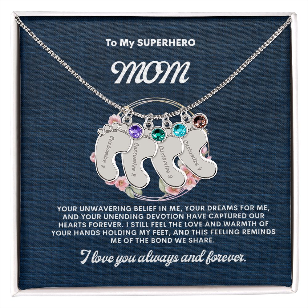 Necklace for Mom, Baby's Foot