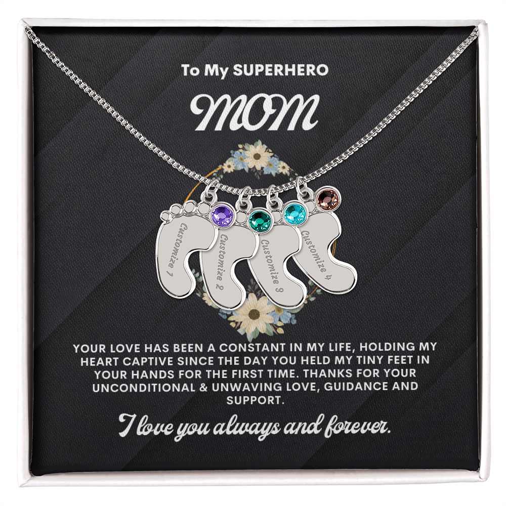 Necklace for Mom, Baby's Foot
