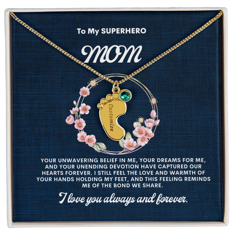 Necklace for Mom, Baby's Foot