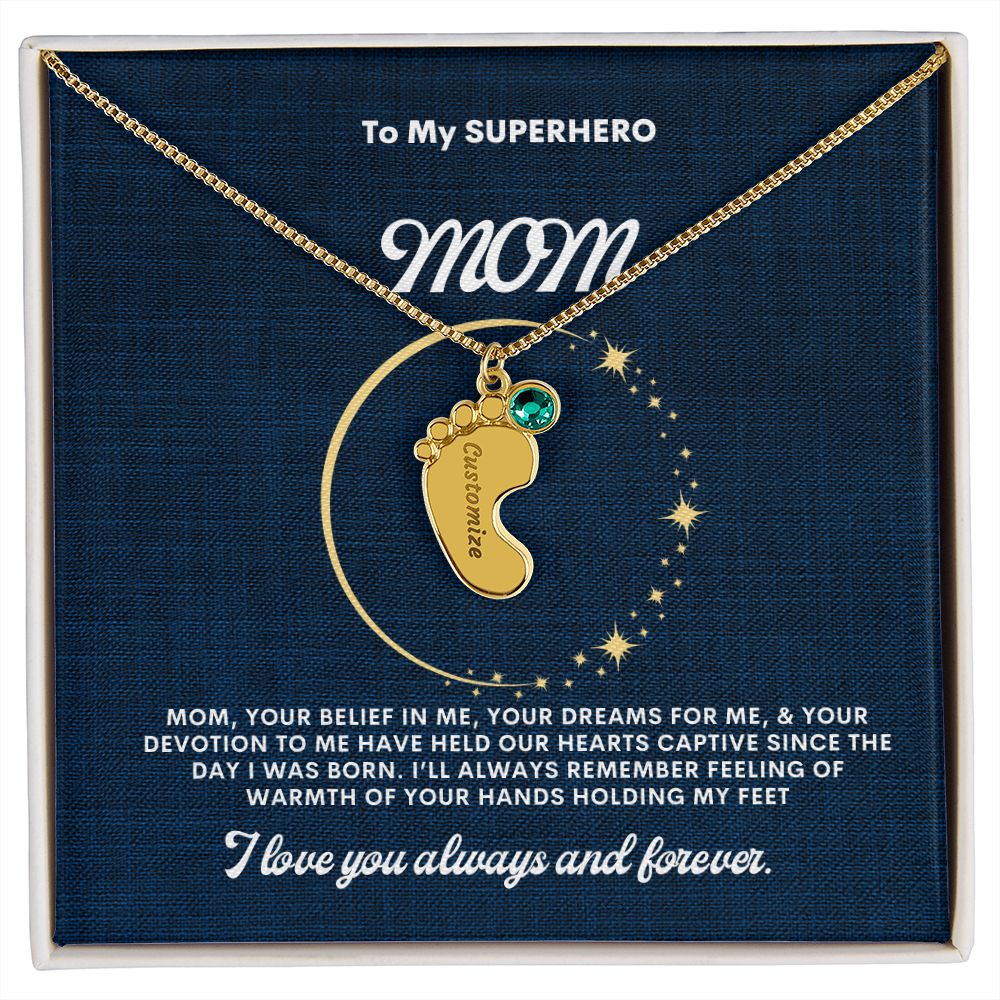 Necklace for Mom, Baby's Foot