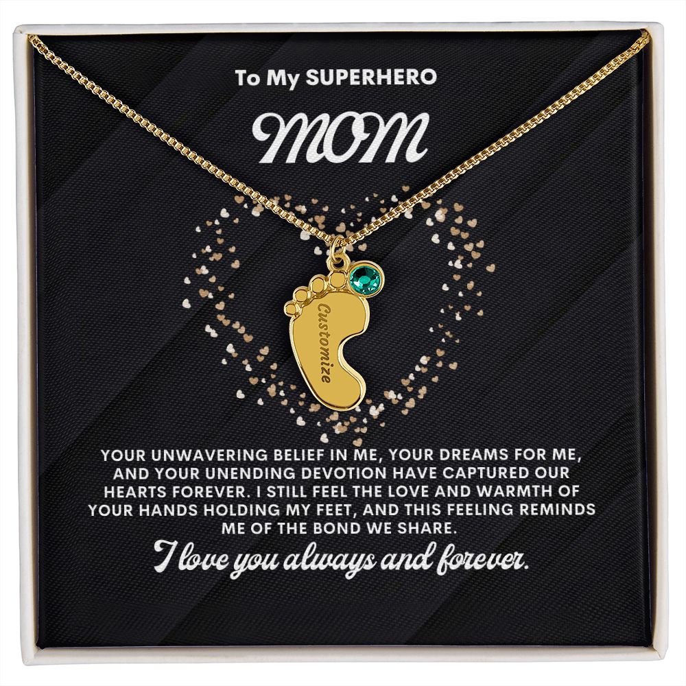 Necklace for Mom, Baby's Foot