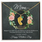 Engraved Baby Feet Name Necklace for Mother's Day