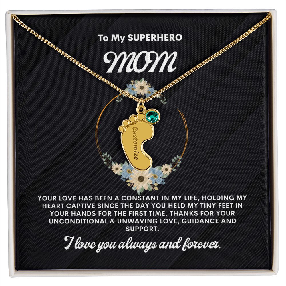 Necklace for Mom, Baby's Foot