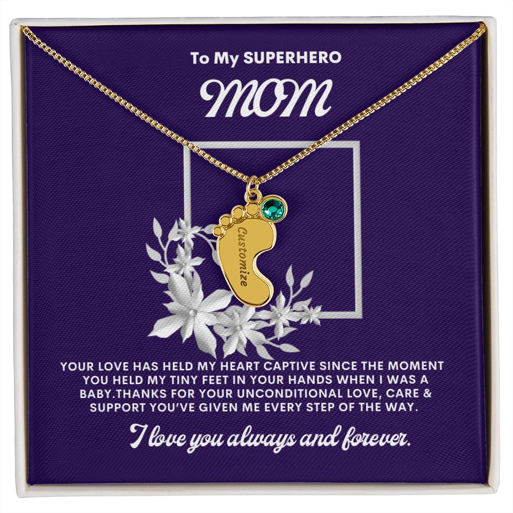 Necklace for Mom, Baby's Foot