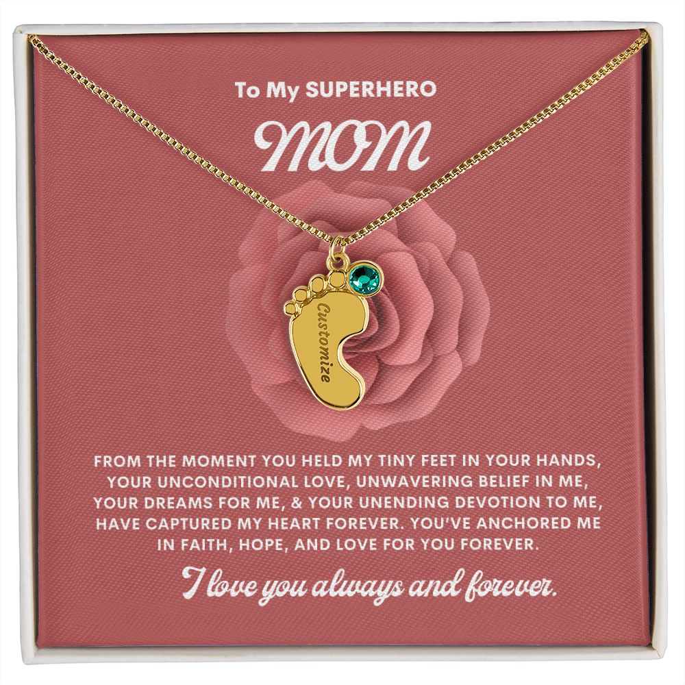 Necklace for Mom, Baby's Foot
