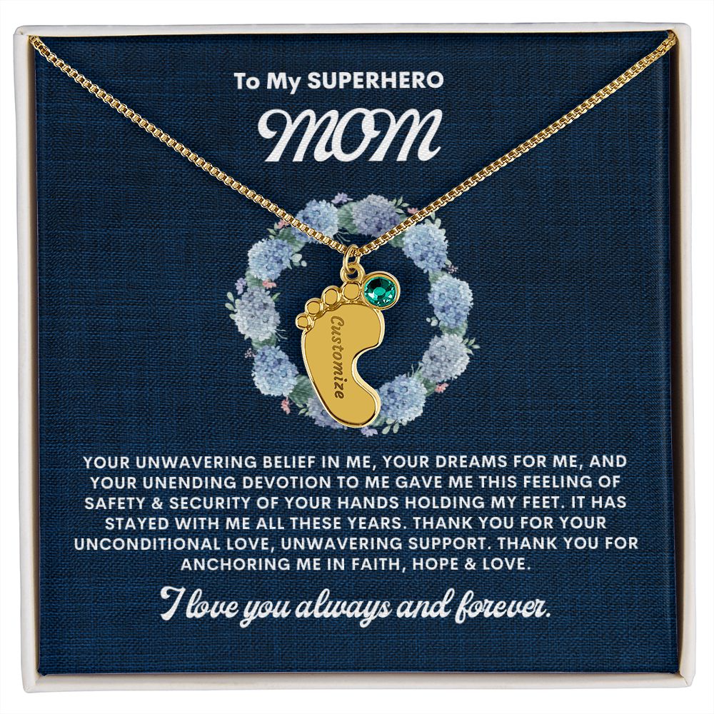 Necklace for Mom, Baby's Foot