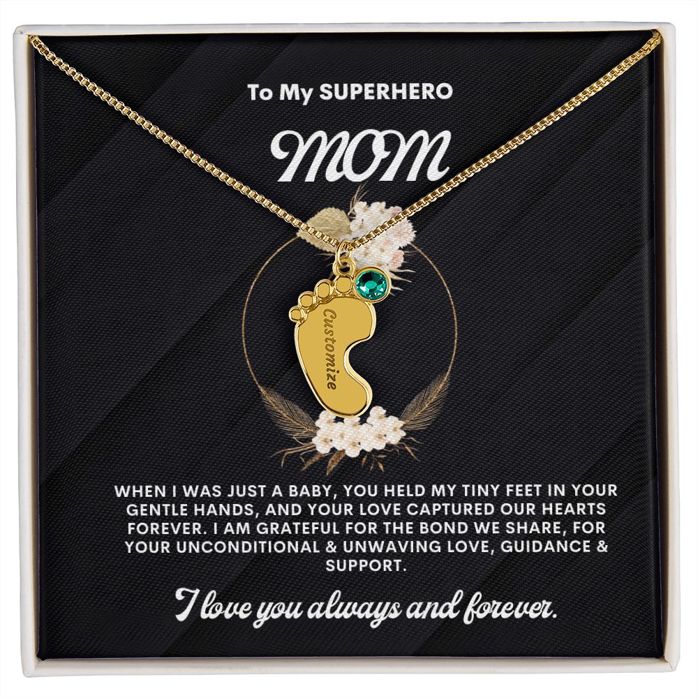 Necklace for Mom, Baby's Foot