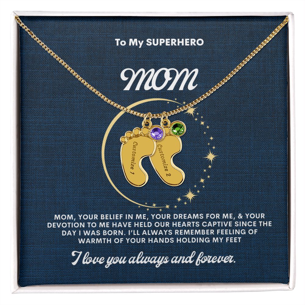 Necklace for Mom, Baby's Foot