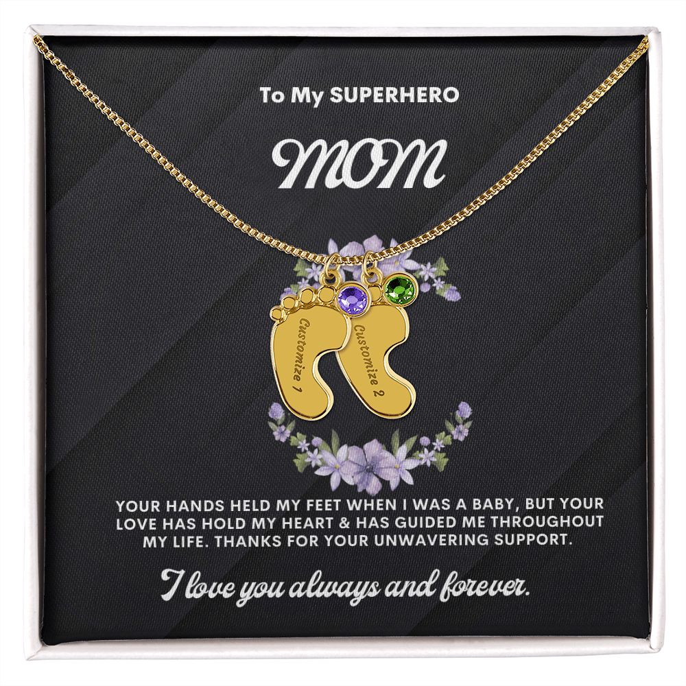 Necklace for Mom, Baby's Foot