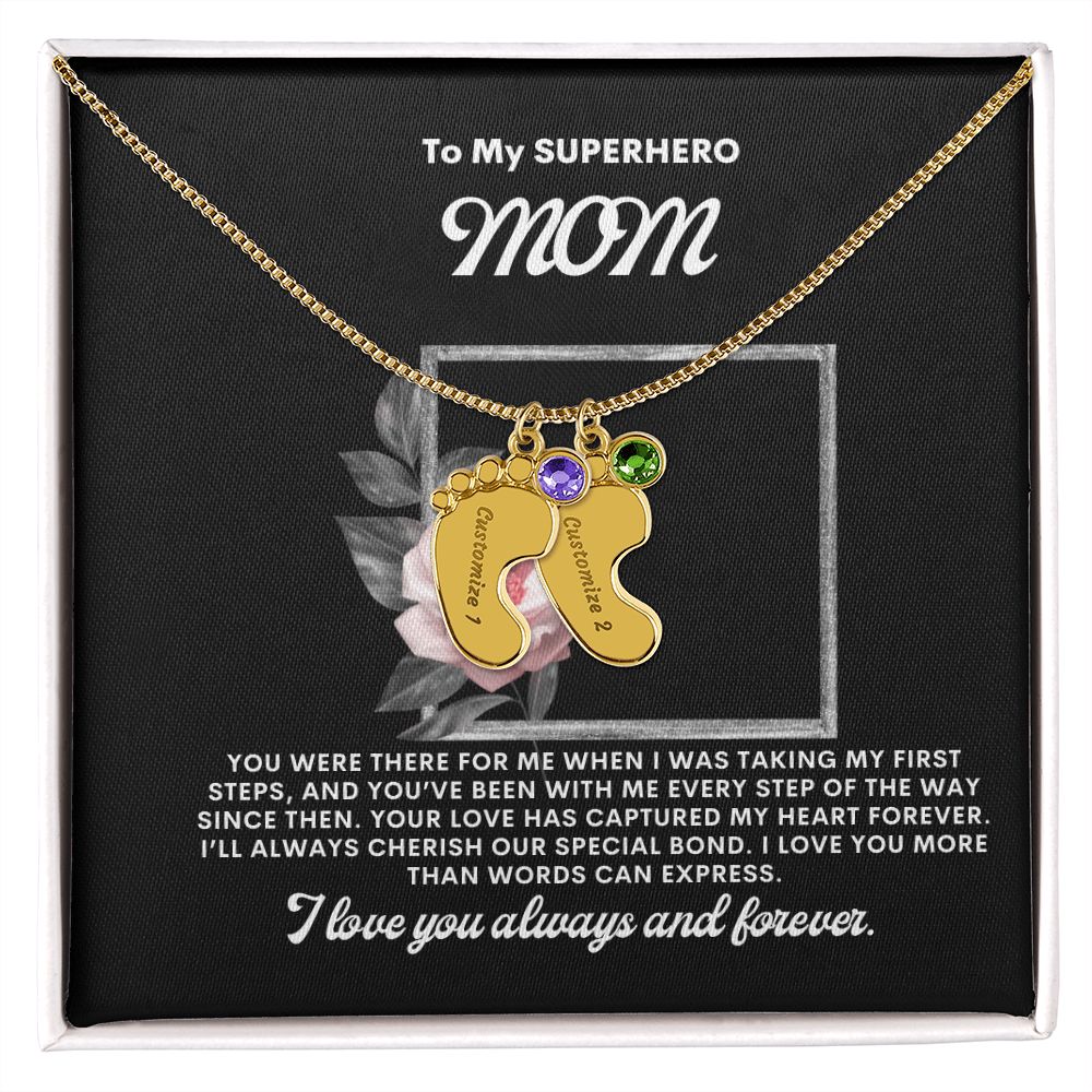 Necklace for Mom, Baby's Foot