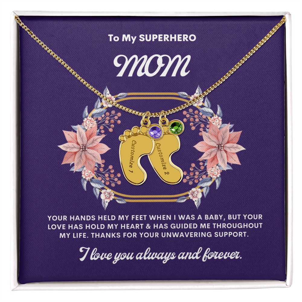 Necklace for Mom, Baby's Foot