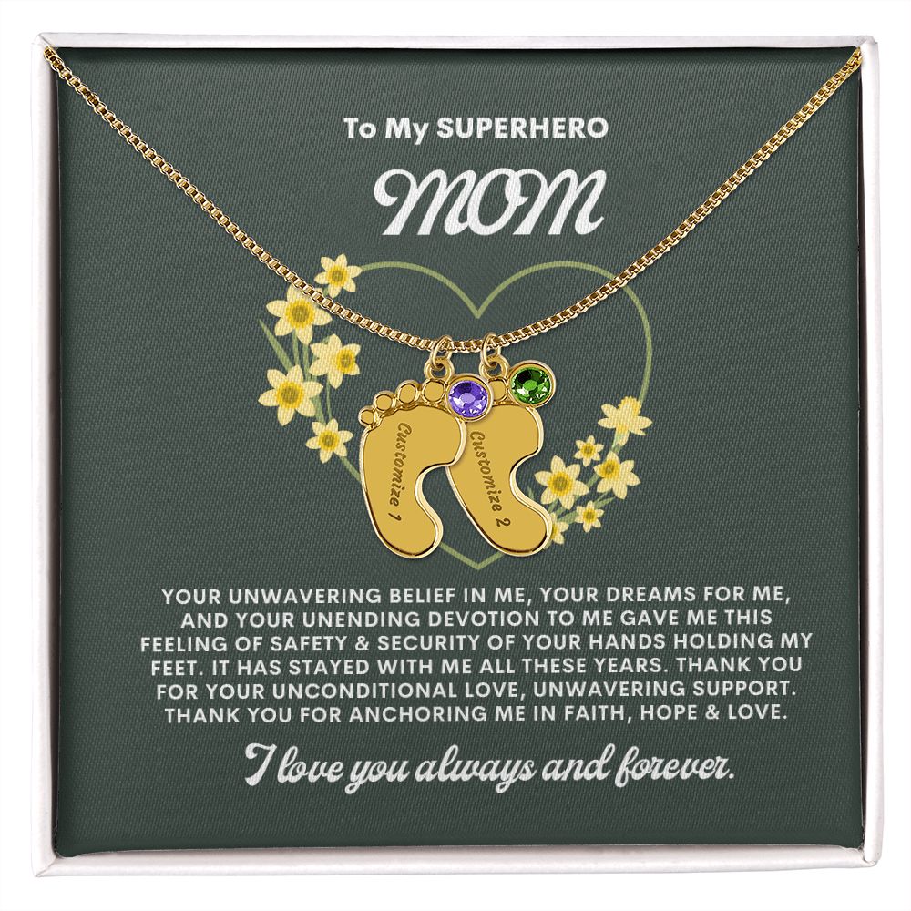 Necklace for Mom, Baby's Foot