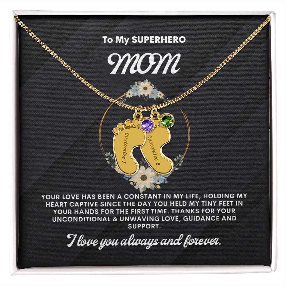 Necklace for Mom, Baby's Foot