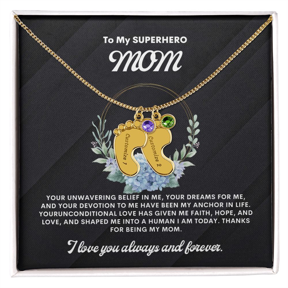 Necklace for Mom, Baby's Foot