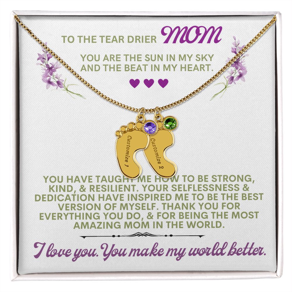 To my mom to thank her for everything.