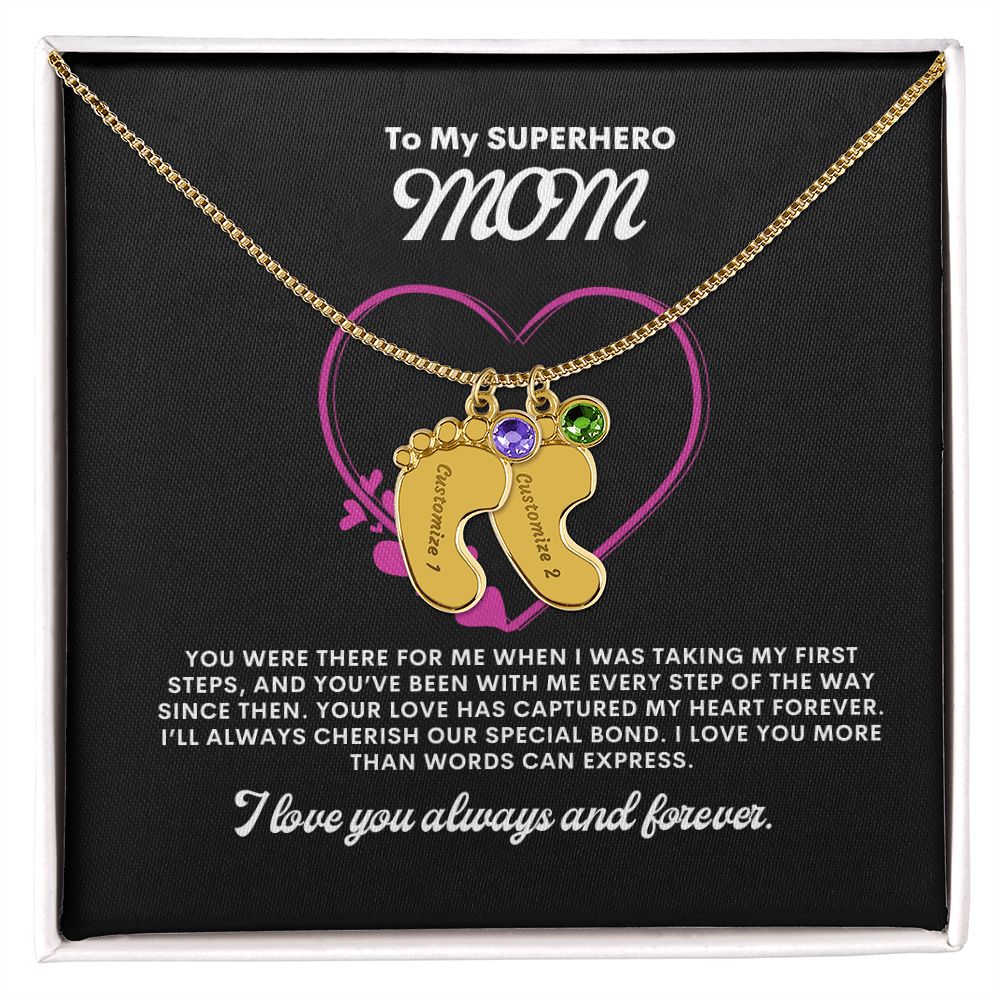 Necklace for Mom, Baby's Foot