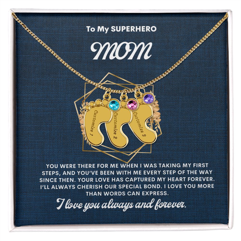Necklace for Mom, Baby's Foot