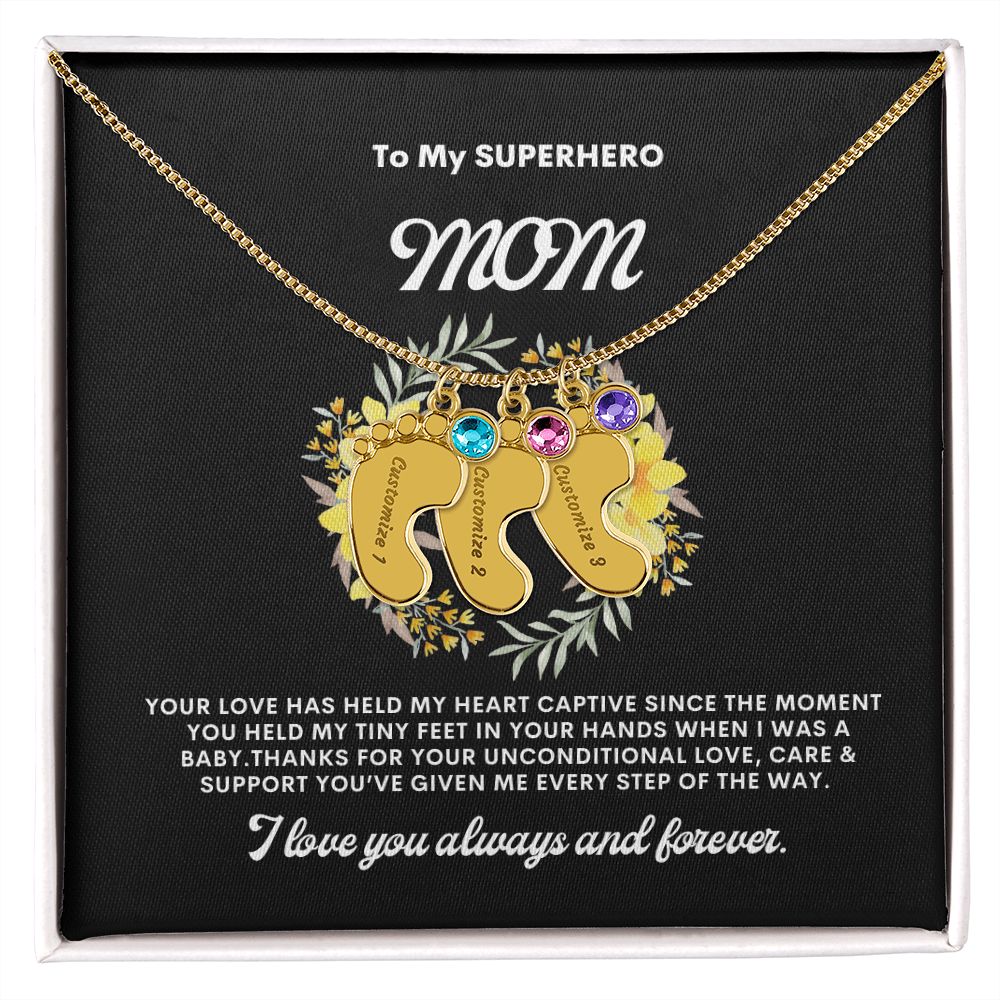 Necklace for Mom, Baby's Foot