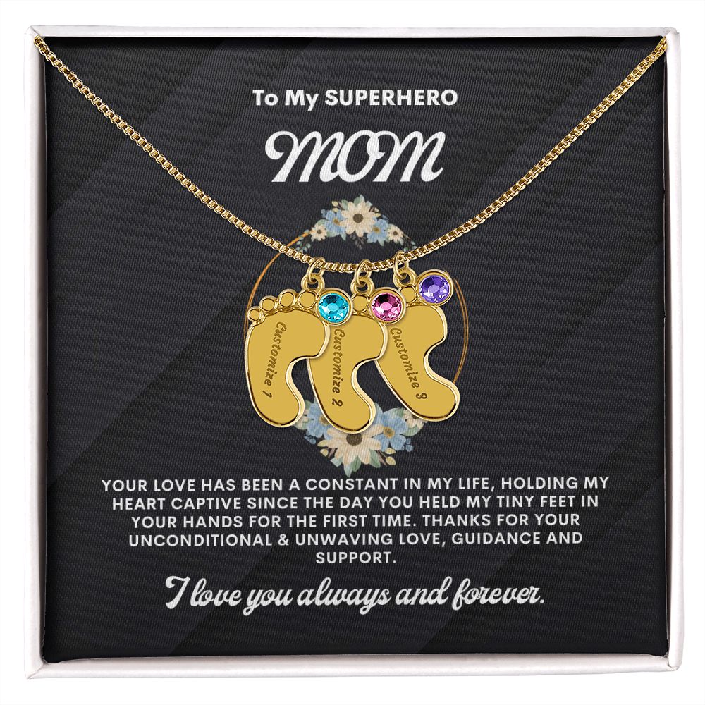Necklace for Mom, Baby's Foot