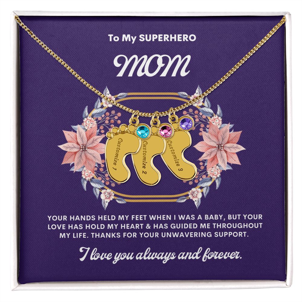 Necklace for Mom, Baby's Foot