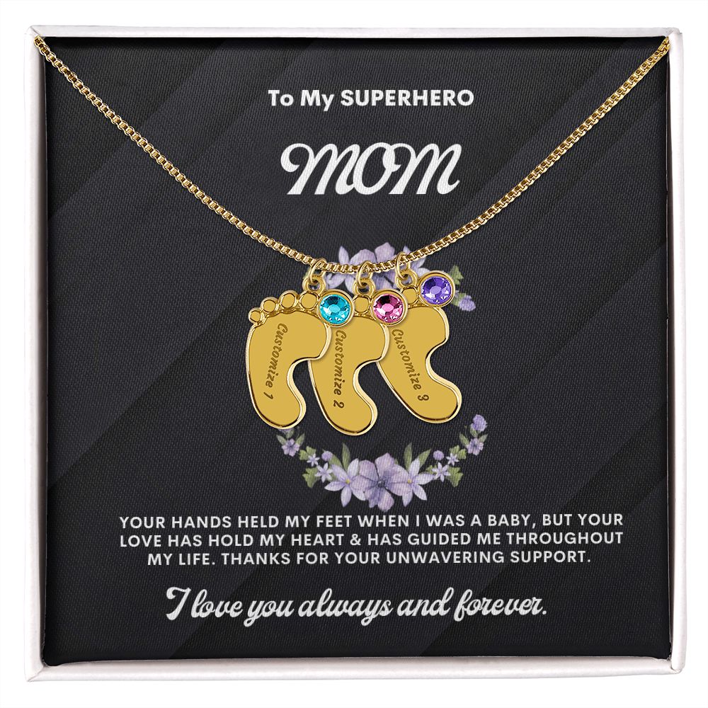 Necklace for Mom, Baby's Foot