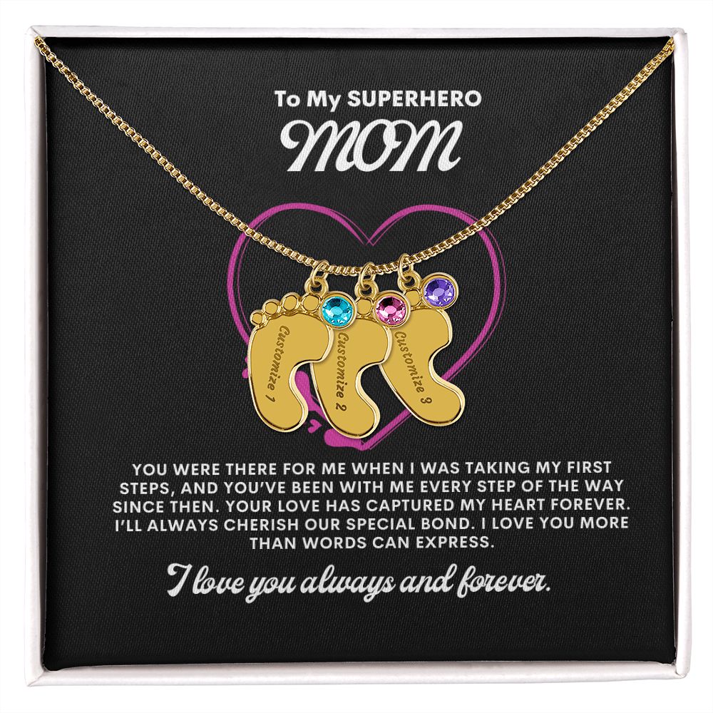 Necklace for Mom, Baby's Foot