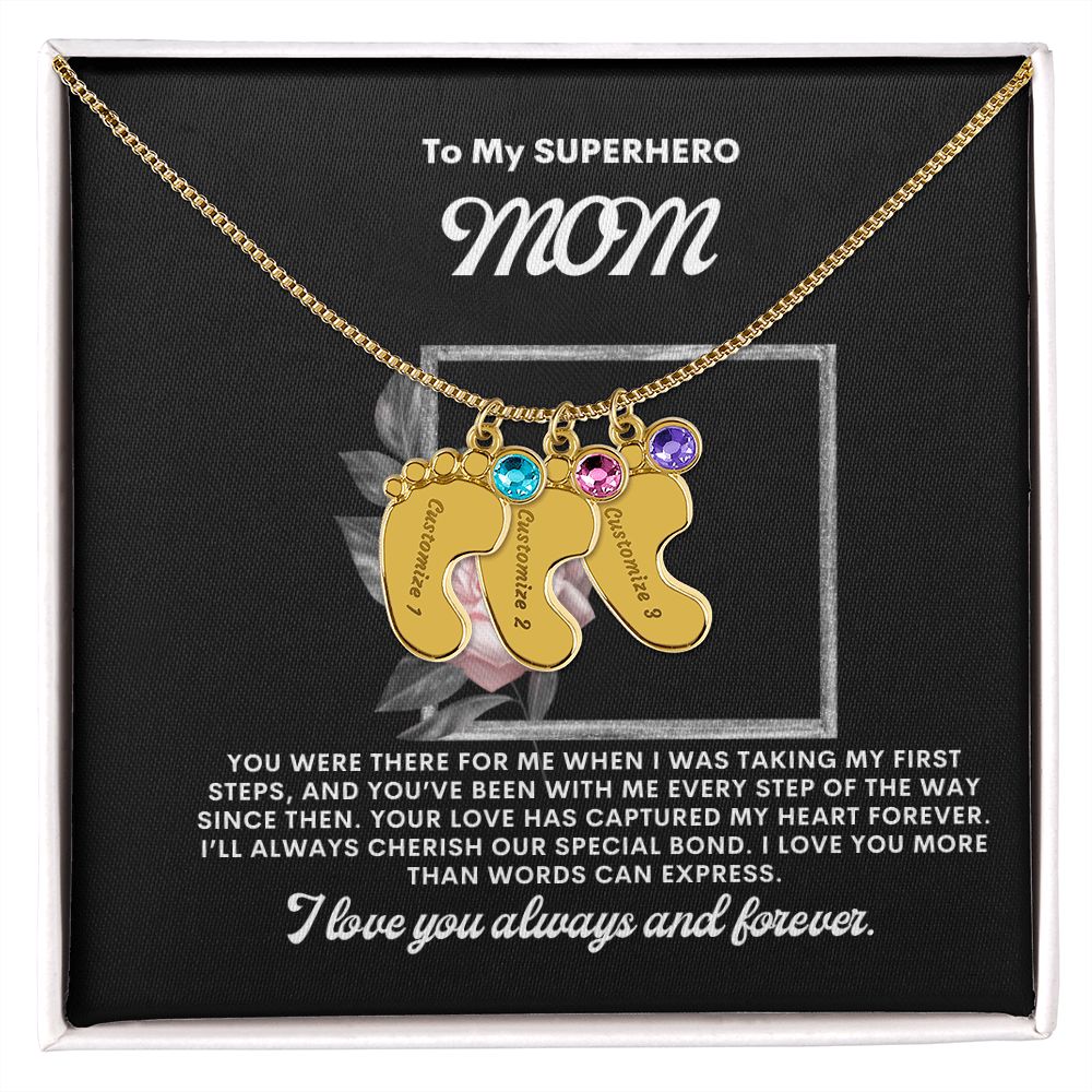 Necklace for Mom, Baby's Foot