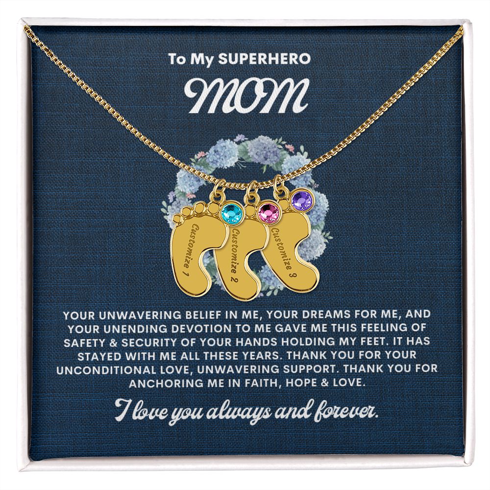 Necklace for Mom, Baby's Foot