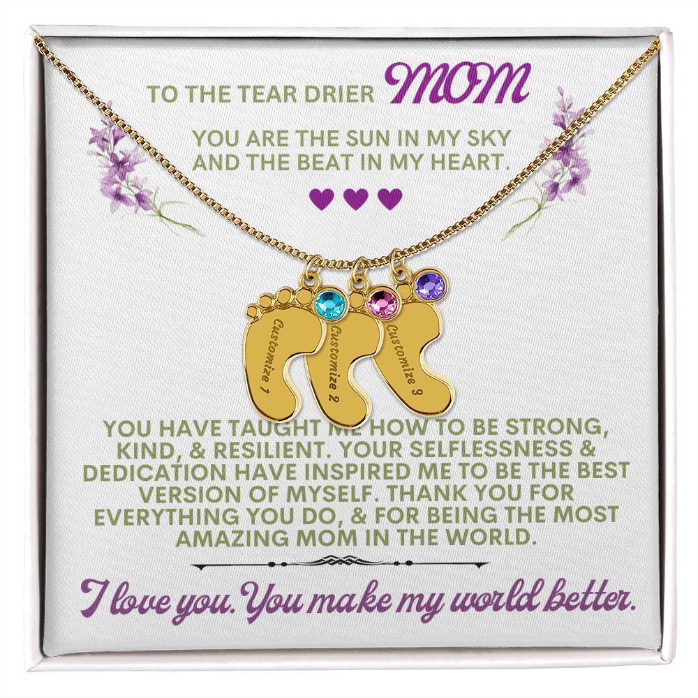 To my mom to thank her for everything.