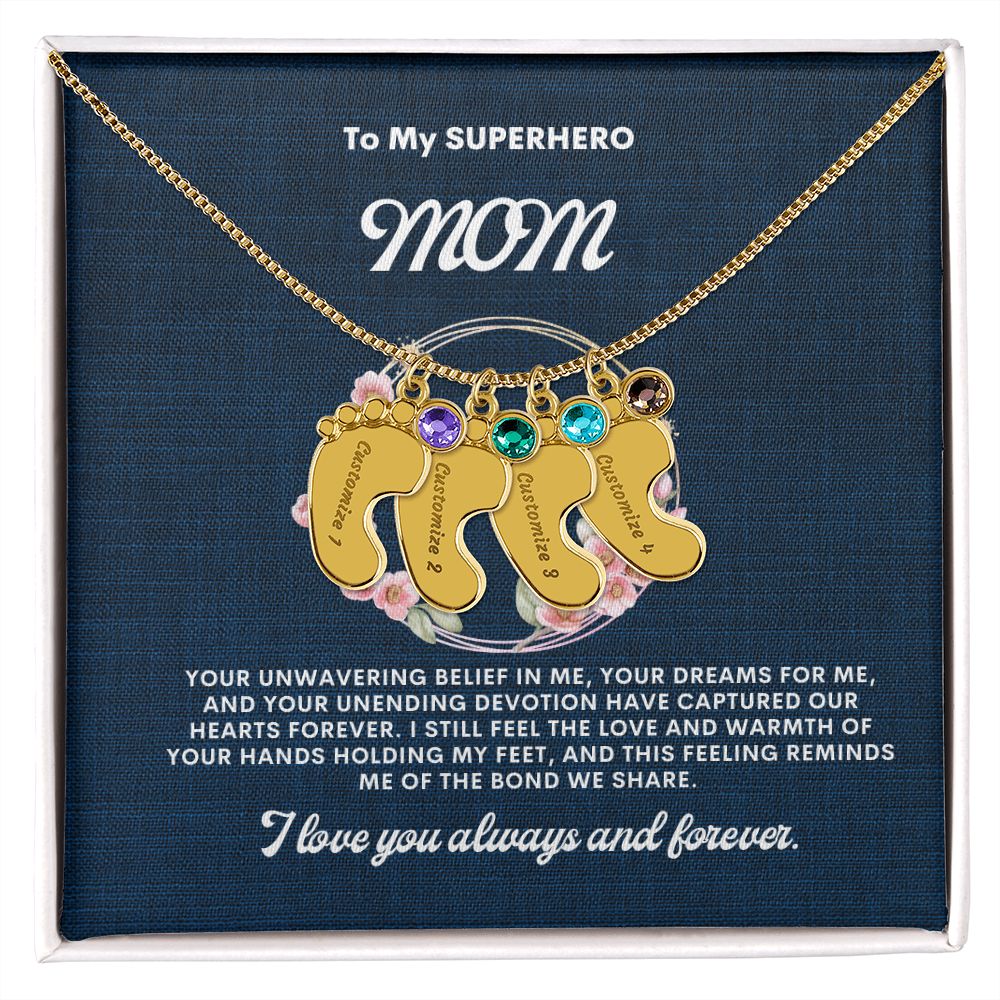 Necklace for Mom, Baby's Foot