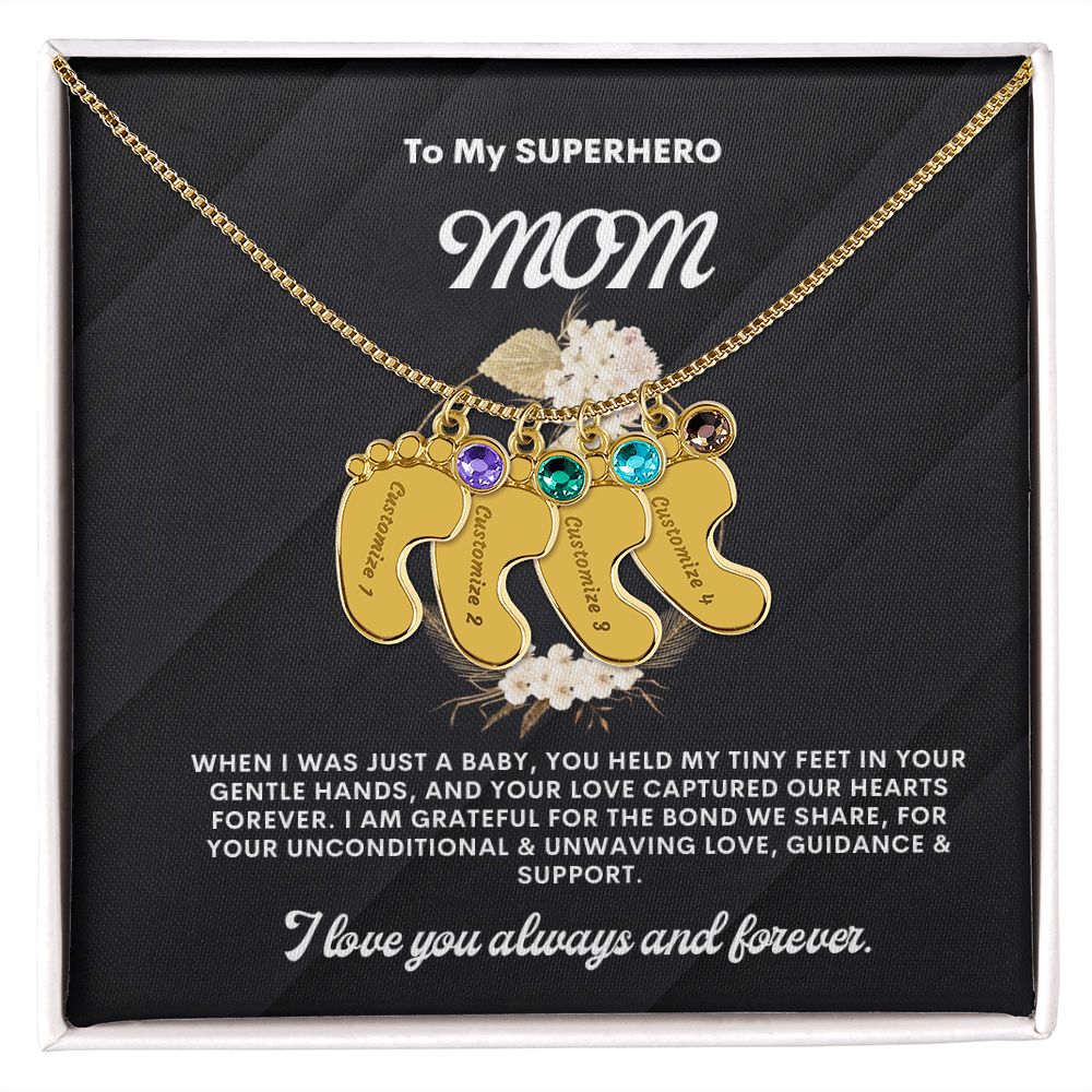 Necklace for Mom, Baby's Foot