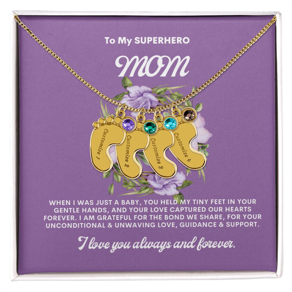 Necklace for Mom, Baby's Foot.