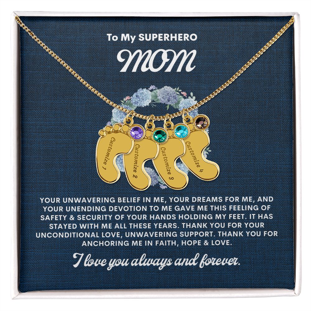 Necklace for Mom, Baby's Foot