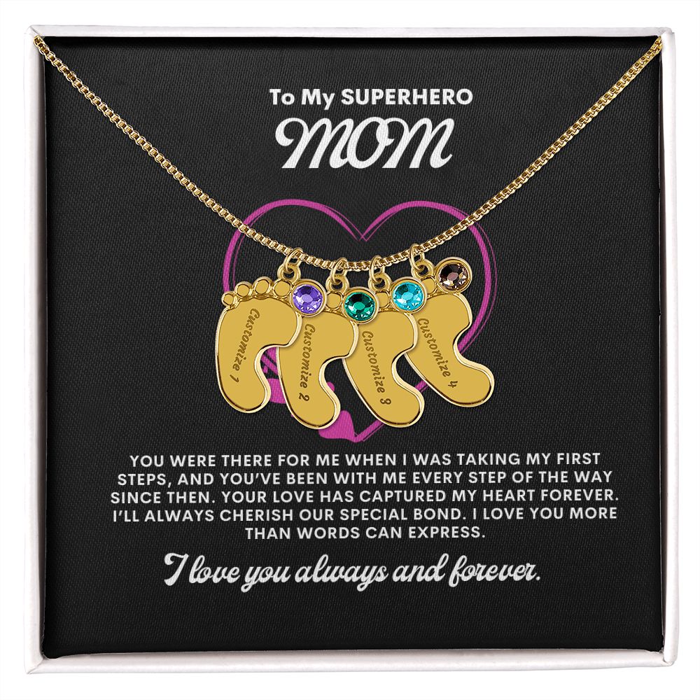 Necklace for Mom, Baby's Foot