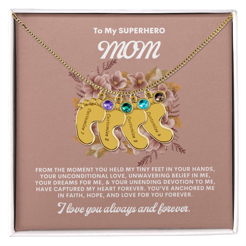 Necklace for Mom, Baby's Foot
