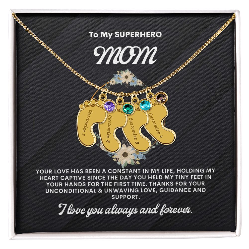 Necklace for Mom, Baby's Foot