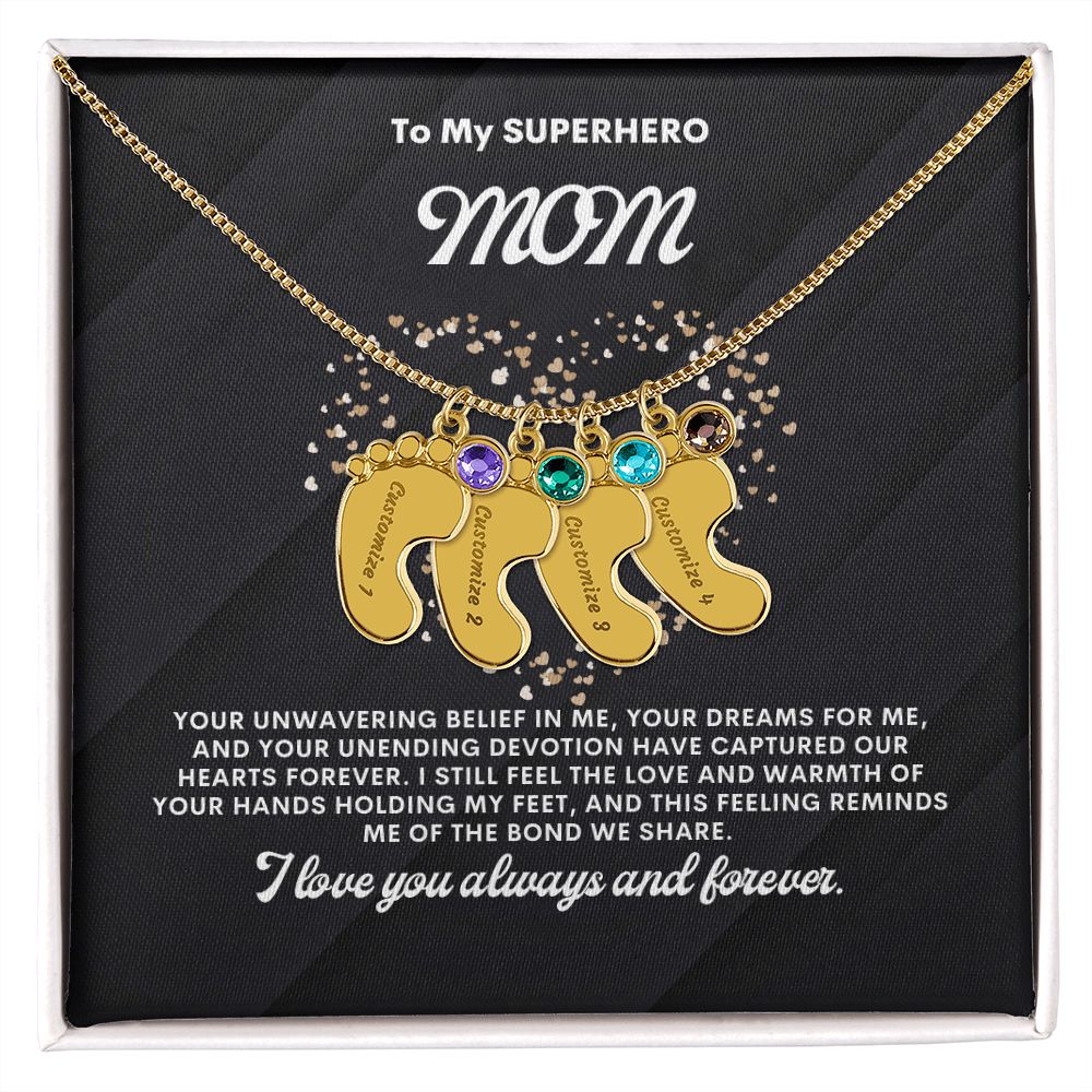 Necklace for Mom, Baby's Foot